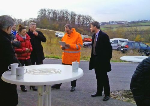 Einweihung des Radwegs an der B19